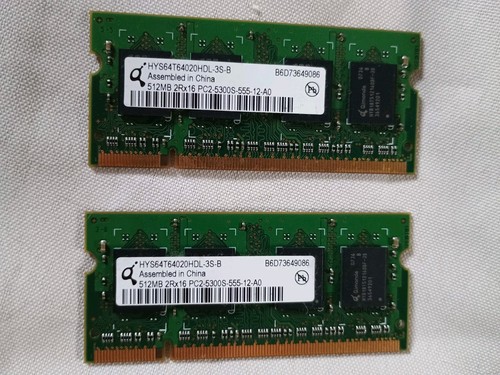 Ddr2 ram 1gb 2x512mb infineon - 1gb,