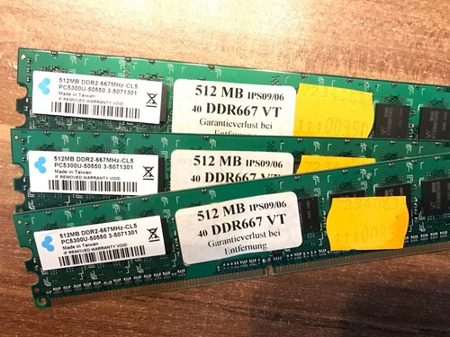5gb ddr2 kit - 1,5gb, pc667